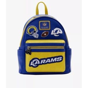Loungefly NFL LA Rams Patches Mini Backpack